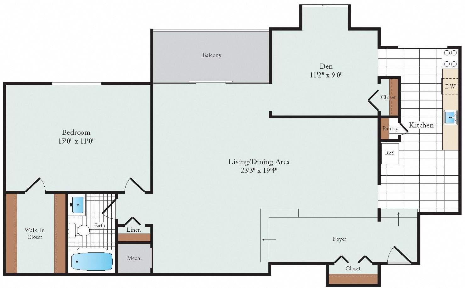 Floor Plans of Hickory Hill in Suitland, MD